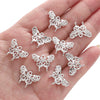 Alloy Spacer Butterfly Pendant Half Bracelet Diy Jewelry Material Silver Retro Accessories