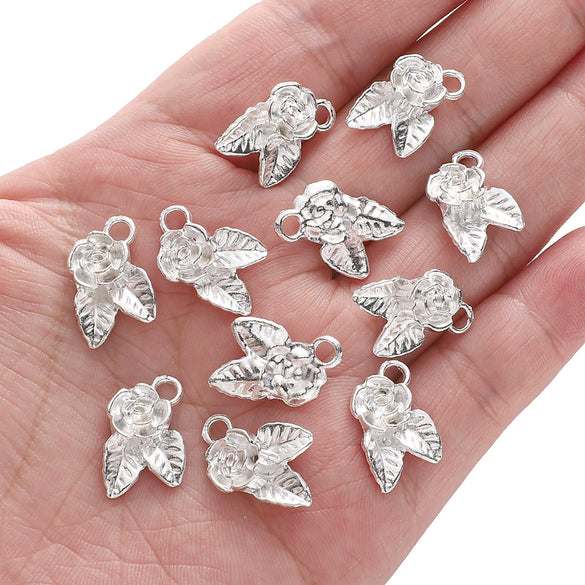 Alloy Spacer Butterfly Pendant Half Bracelet Diy Jewelry Material Silver Retro Accessories
