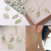 Alloy Spray Paint Leaf Series Jewelry Accessories For Diy Handmade Necklaces Bracelets Earrings