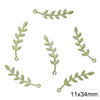 Alloy Spray Paint Leaf Series Jewelry Accessories For Diy Handmade Necklaces Bracelets Earrings