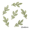 Alloy Spray Paint Leaf Series Jewelry Accessories For Diy Handmade Necklaces Bracelets Earrings