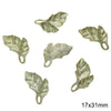 Alloy Spray Paint Leaf Series Jewelry Accessories For Diy Handmade Necklaces Bracelets Earrings