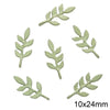 Alloy Spray Paint Leaf Series Jewelry Accessories For Diy Handmade Necklaces Bracelets Earrings