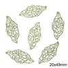 Alloy Spray Paint Leaf Series Jewelry Accessories For Diy Handmade Necklaces Bracelets Earrings