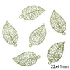 Alloy Spray Paint Leaf Series Jewelry Accessories For Diy Handmade Necklaces Bracelets Earrings