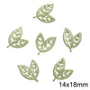 Alloy Spray Paint Leaf Series Jewelry Accessories For Diy Handmade Necklaces Bracelets Earrings