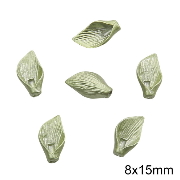 Alloy Spray Paint Leaf Series Jewelry Accessories For Diy Handmade Necklaces Bracelets Earrings