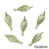 Alloy Spray Paint Leaf Series Jewelry Accessories For Diy Handmade Necklaces Bracelets Earrings