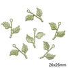 Alloy Spray Paint Leaf Series Jewelry Accessories For Diy Handmade Necklaces Bracelets Earrings