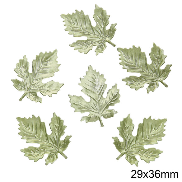 Alloy Spray Paint Leaf Series Jewelry Accessories For Diy Handmade Necklaces Bracelets Earrings
