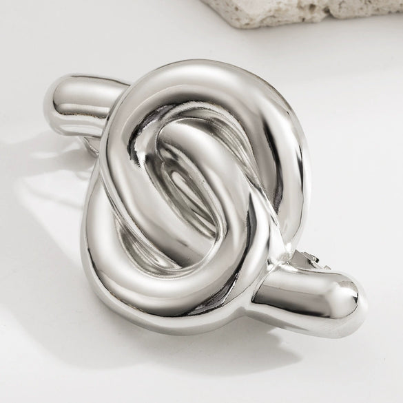 Alloy Spring Clip Headwear With Geometric And Flower Design Electroplated For Women