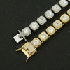 Alloy Square Diamond Geometric Style Unisex Bracelet