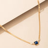 Alloy Square Geometric Simple Style Women's Clavicle Chain Necklace Jewelry