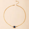 Alloy Square Geometric Simple Style Women's Clavicle Chain Necklace Jewelry