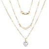 Alloy Stacked Butterfly Letter Love Clavicle Necklace With Heart Shape Geometric Animal Pattern And Diamond Design