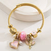 Alloy Stainless Steel Beaded Handmade Bracelet With Diamond Design Unisex