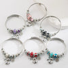Alloy Stainless Steel Bear Star Round Bracelet Set With Diamonds Simple Style Unisex