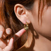 Alloy Stainless Steel Electroplated Wave Geometric Retro Simple Elegant Women's Earrings