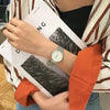 Alloy Stainless Steel Round Dial Casual Retro Chain Quartz Watch For General Audience