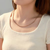 Alloy Stainless Steel Titanium Steel Electroplated Retro Simple Versatile Necklace For Women