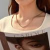 Alloy Stainless Steel Titanium Steel Electroplated Retro Simple Versatile Necklace For Women