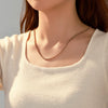 Alloy Stainless Steel Titanium Steel Electroplated Retro Simple Versatile Necklace For Women