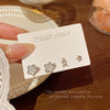 Alloy Star Earrings For Women Electroplated Minimalist Style