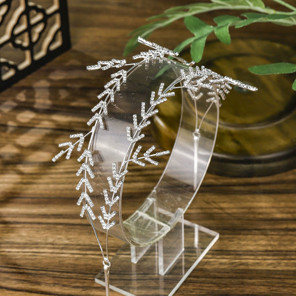 Alloy Star Pattern Bridal Hair Band Baroque Rhinestone Fashion Style