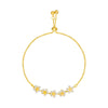 Alloy Star Pattern Flower Bracelet For Women With Electroplating Design