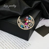 Alloy Star Shaped Diamond Encrusted Brooch Jewelry With Electroplating Processing