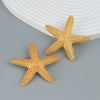 Alloy Starfish Animal Style Electroplated Women's Jewelry Earrings