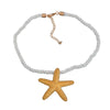 Alloy Starfish Pendant Necklace For Women Electroplated Ocean Animal Style