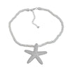 Alloy Starfish Pendant Necklace For Women Electroplated Ocean Animal Style