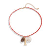Alloy Starfish Shell Small Fish Ball Chain Necklace With Animal Zodiac Pattern And Electroplating Treatment