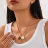 Alloy Starfish Shell Small Fish Ball Chain Necklace With Animal Zodiac Pattern And Electroplating Treatment
