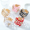 Alloy Starfish Spring Bracelet Geometric Diamond Design Irregular Coral Hollow