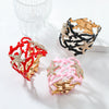 Alloy Starfish Spring Bracelet Geometric Diamond Design Irregular Coral Hollow