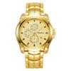 Alloy Steel Band Quartz Watch Business Style Round Dial Waterproof