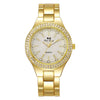Alloy Steel Strip Quartz Women's Watch Diamondencrusted Fashion Elegant Round