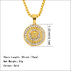 Alloy Street Geometric Diamond Pendant Hiphop Necklace