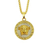 Alloy Street Geometric Diamond Pendant Hiphop Necklace