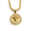 Alloy Street Geometric Diamond Pendant Hiphop Necklace