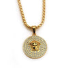 Alloy Street Geometric Diamond Pendant Hiphop Necklace