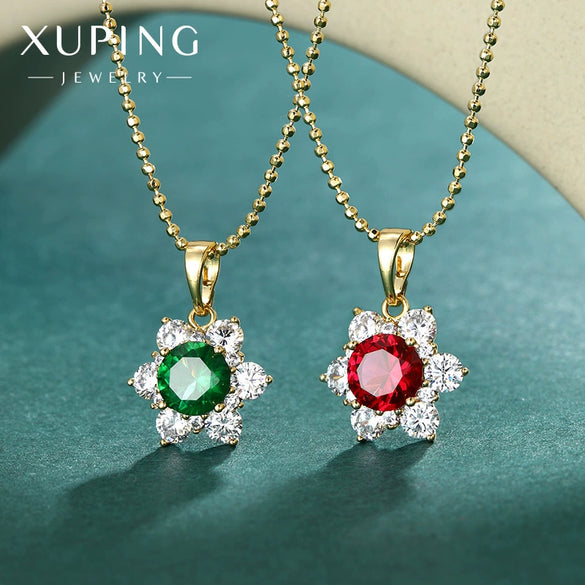 Alloy Sunflower Pendant Necklace With Ball Chain And Electroplating Treatment