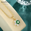 Alloy Sunflower Pendant Necklace With Ball Chain And Electroplating Treatment