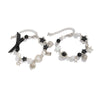 Alloy Sweet Cute Bear Bow Pendant Bracelet With Heart And Star Shapes And Electroplating