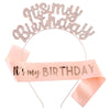 Alloy Sweet Style Electroplated Rhinestone Headband And Belt For Birthday Party Accessories