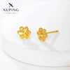 Alloy Sweet Style Flower Earrings For Women Electroplated