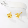 Alloy Sweet Style Flower Earrings For Women Electroplated