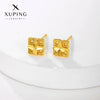Alloy Sweet Style Flower Earrings For Women Electroplated